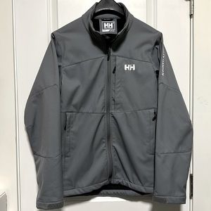 Men’s Helly Hansen technical jacket. Size medium, grey color.